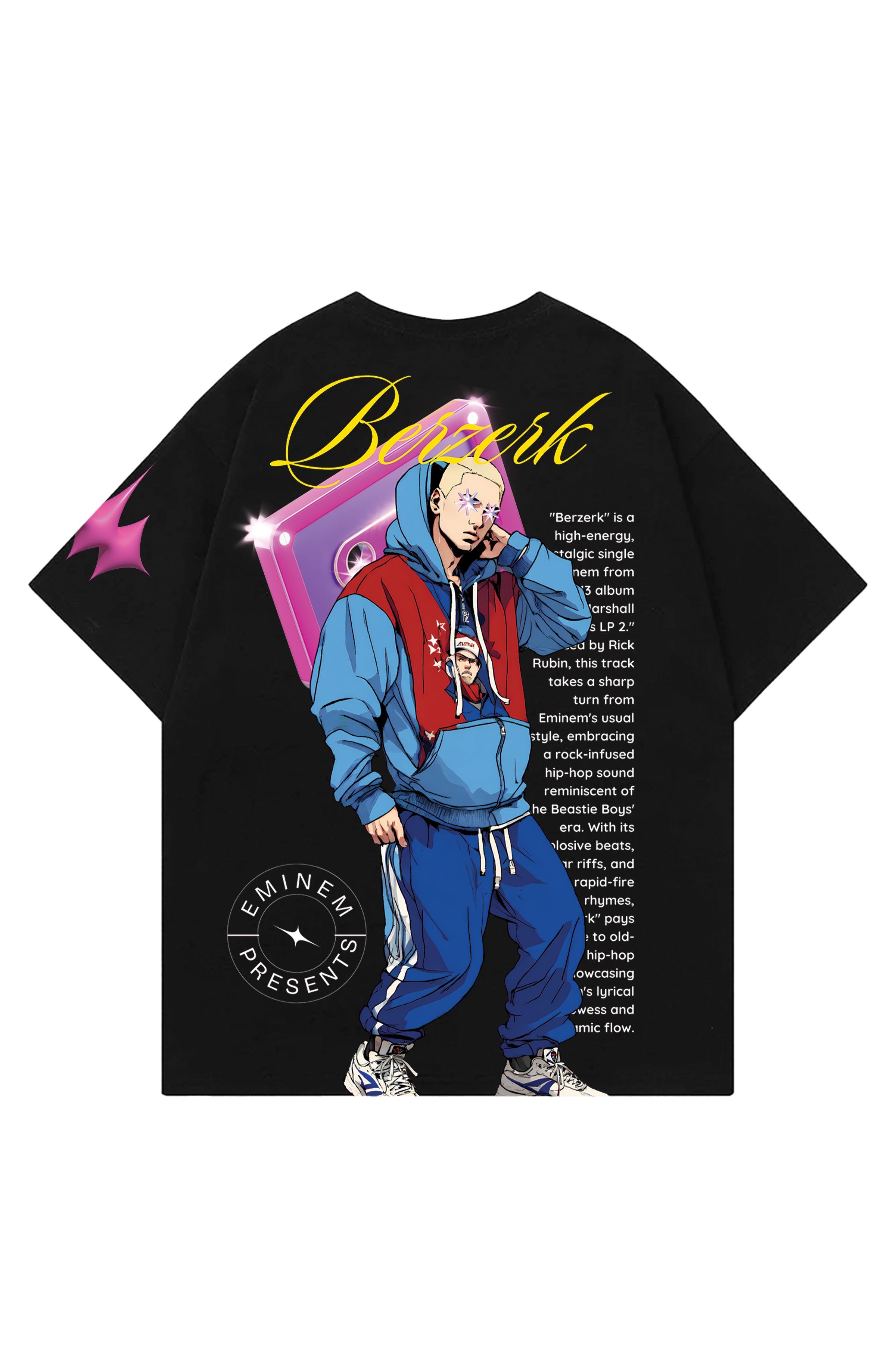 Eminem Berzerk Designed Oversized T-shirt