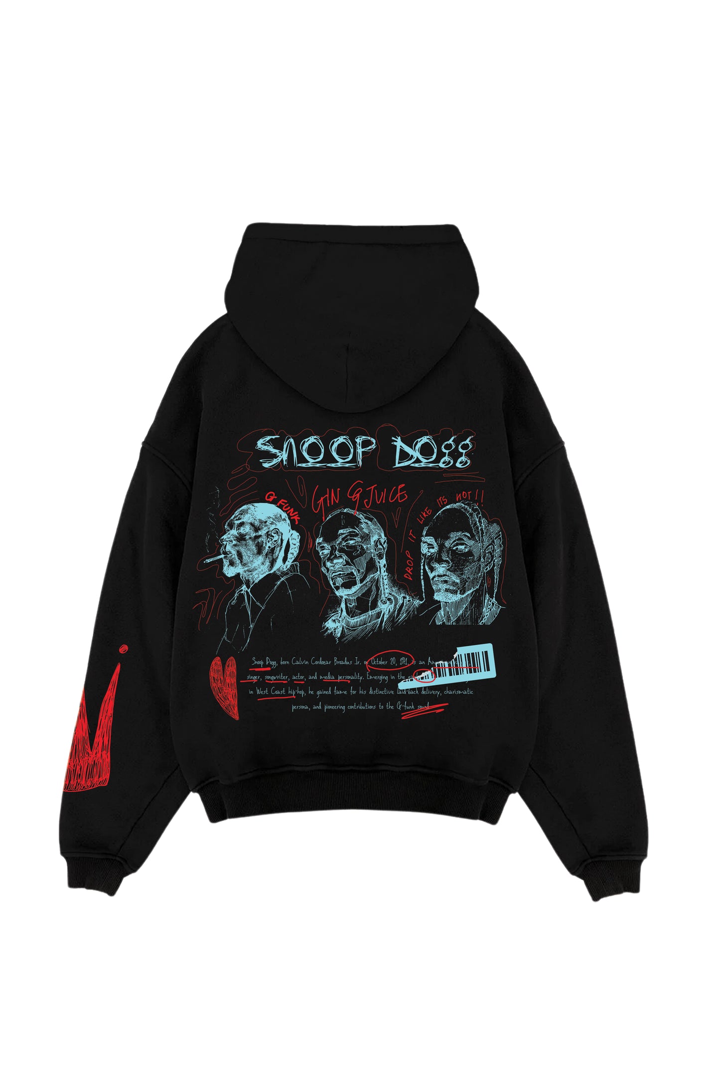 Snoop Dogg Designed Oversized Hoodie