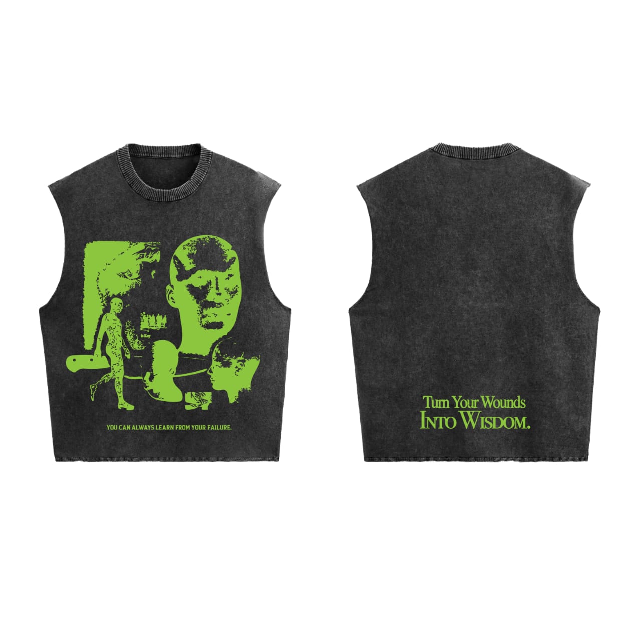 Wisdom Designed Vintage Oversized Vest