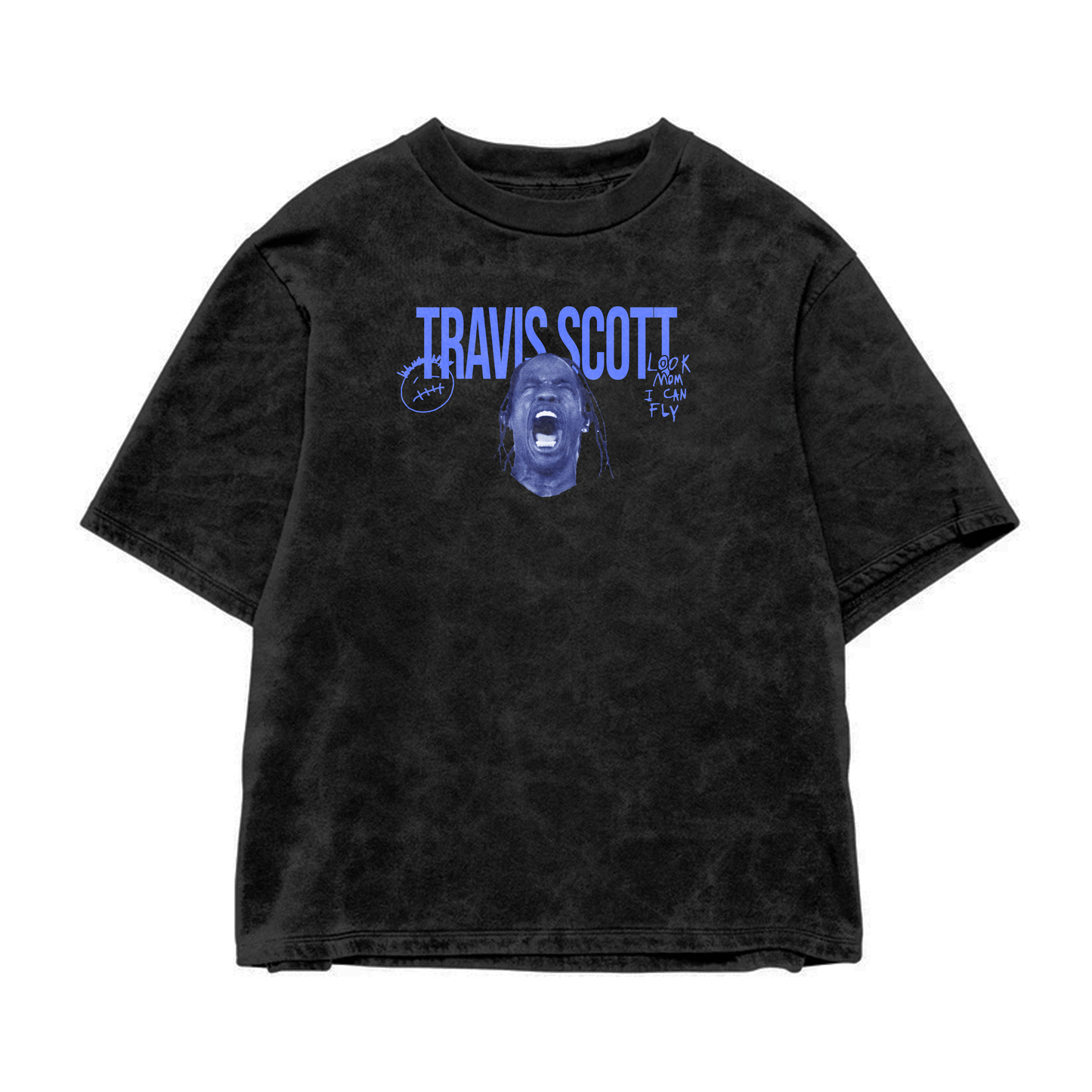 Travis Scott Acid Wash Oversized Tee