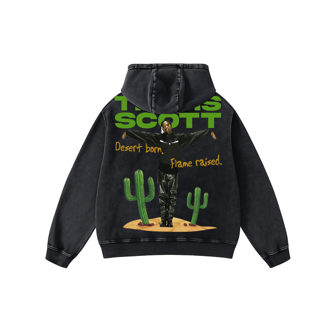 Cactus Flame Oversized Hoodie