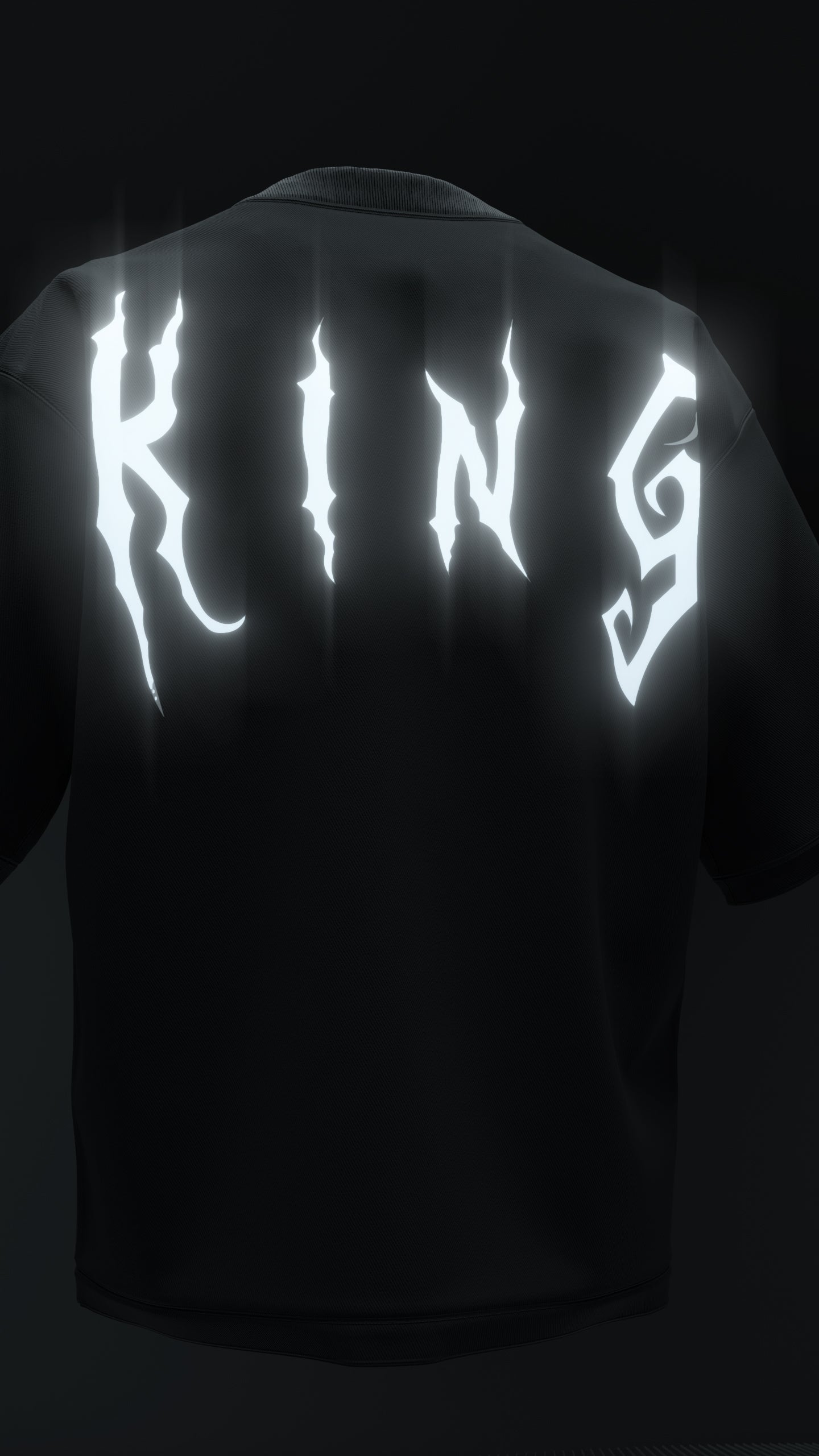 Tupac Reflective Oversized Tee