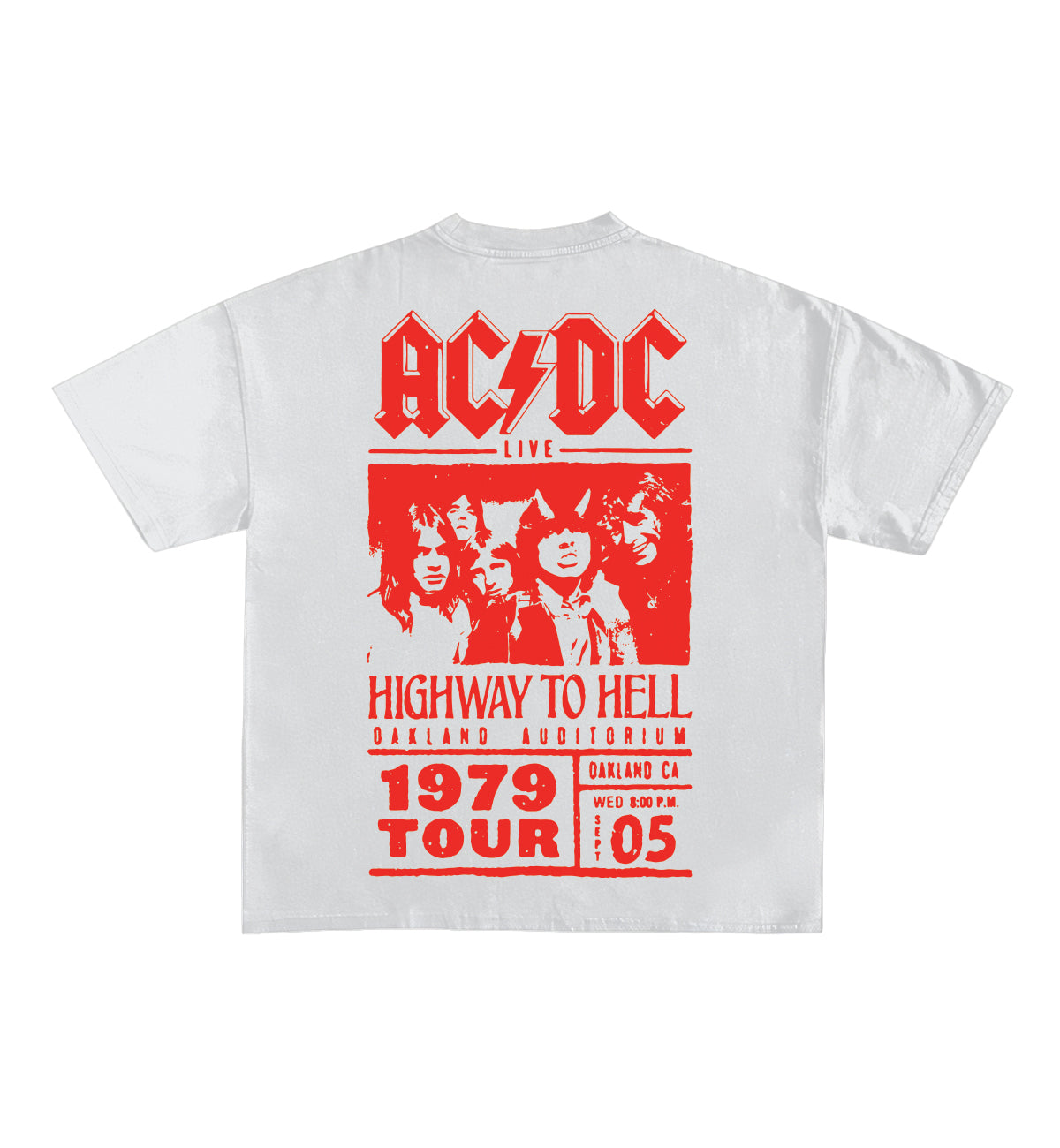 AC/DC Designed Oversized Tee