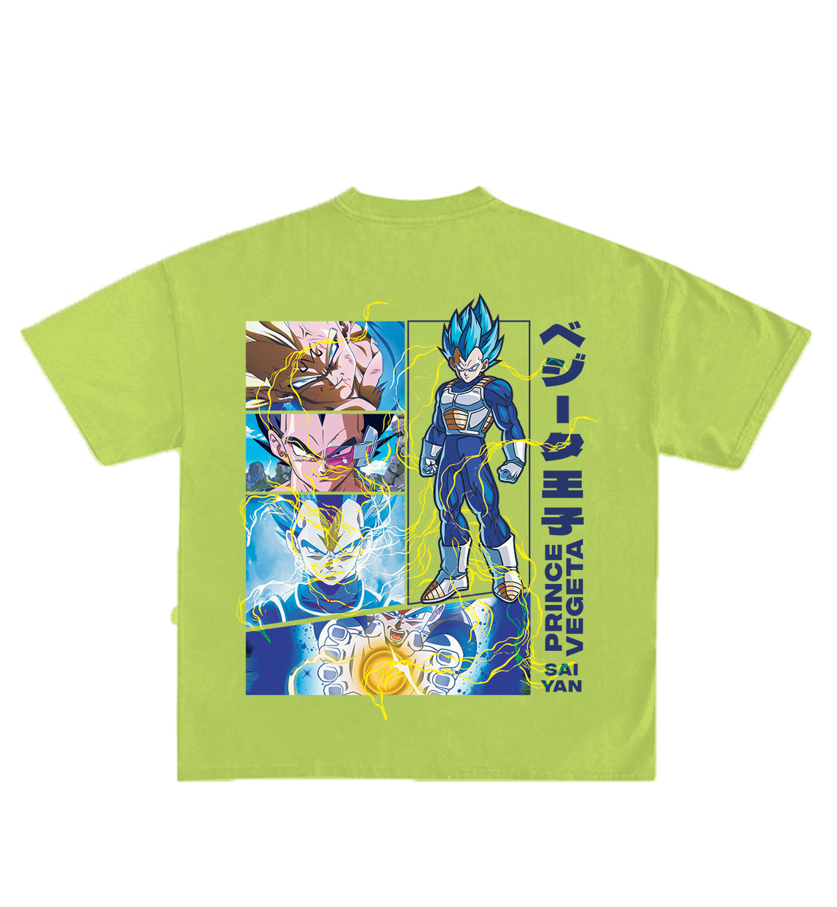 Vegeta Designed Oversized T-Shirt