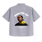 Praise Lord Stripe Oversized Shirt