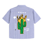 Jackboys Cactus Stripe Oversized Shirt