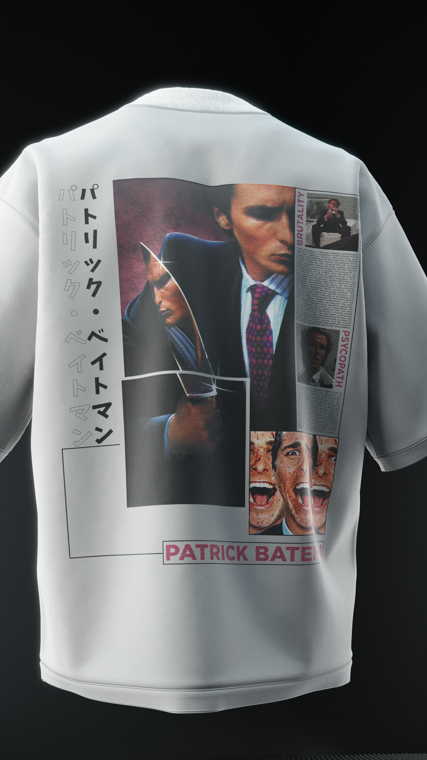 PATRICK BATEMAN Oversized Tee