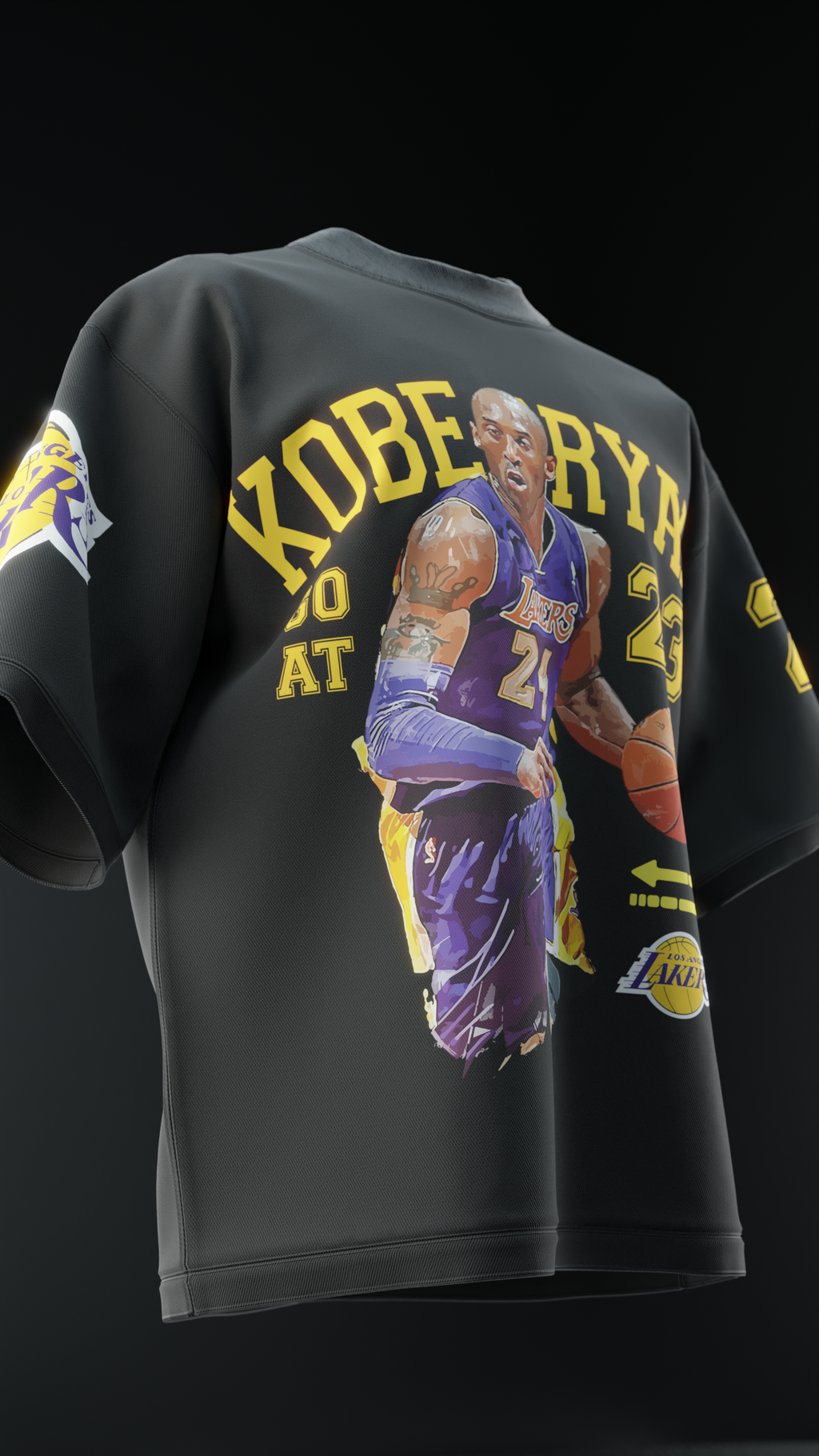 Kobe Bryant Designed Oversized Tee V1