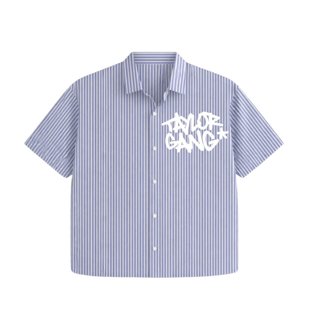 King of Everything Stripe Oversized Shirt