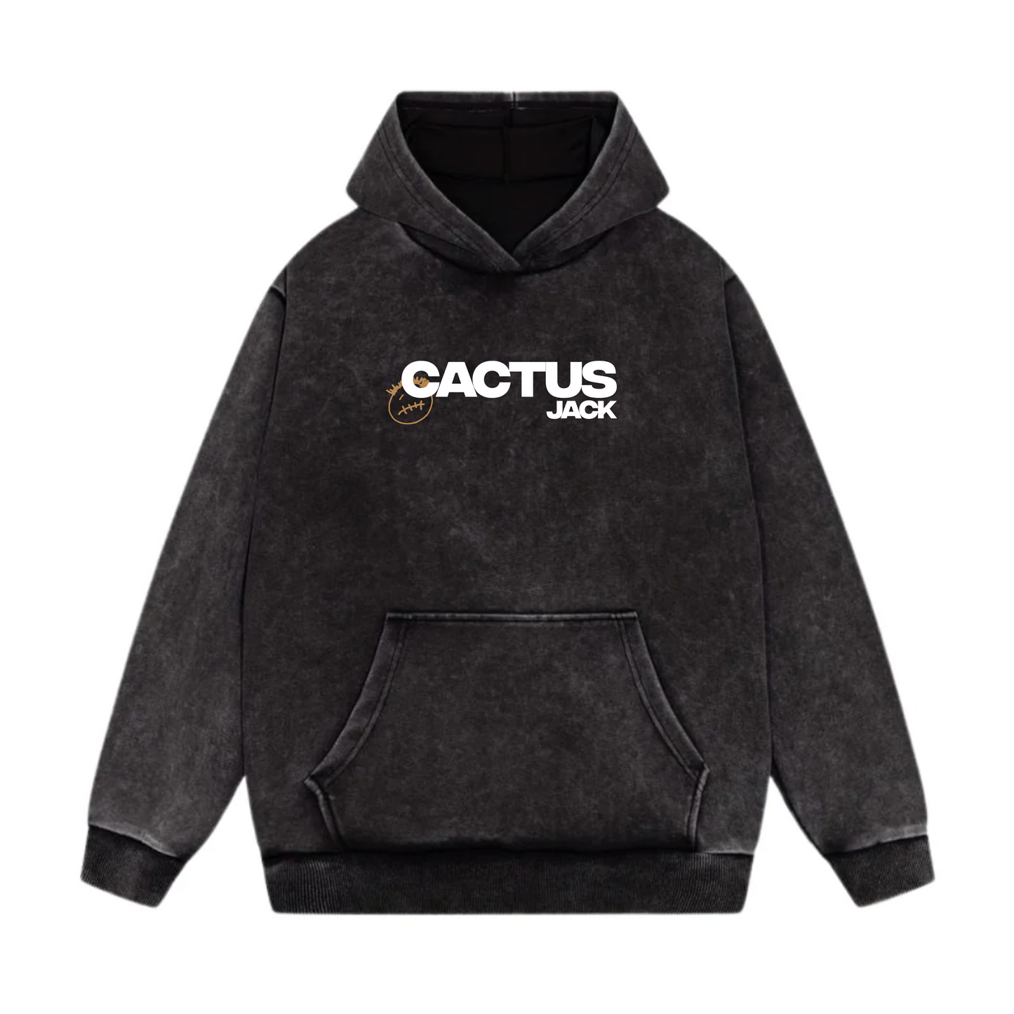 Cactus Jack Acid Wash Oversized Hoodie