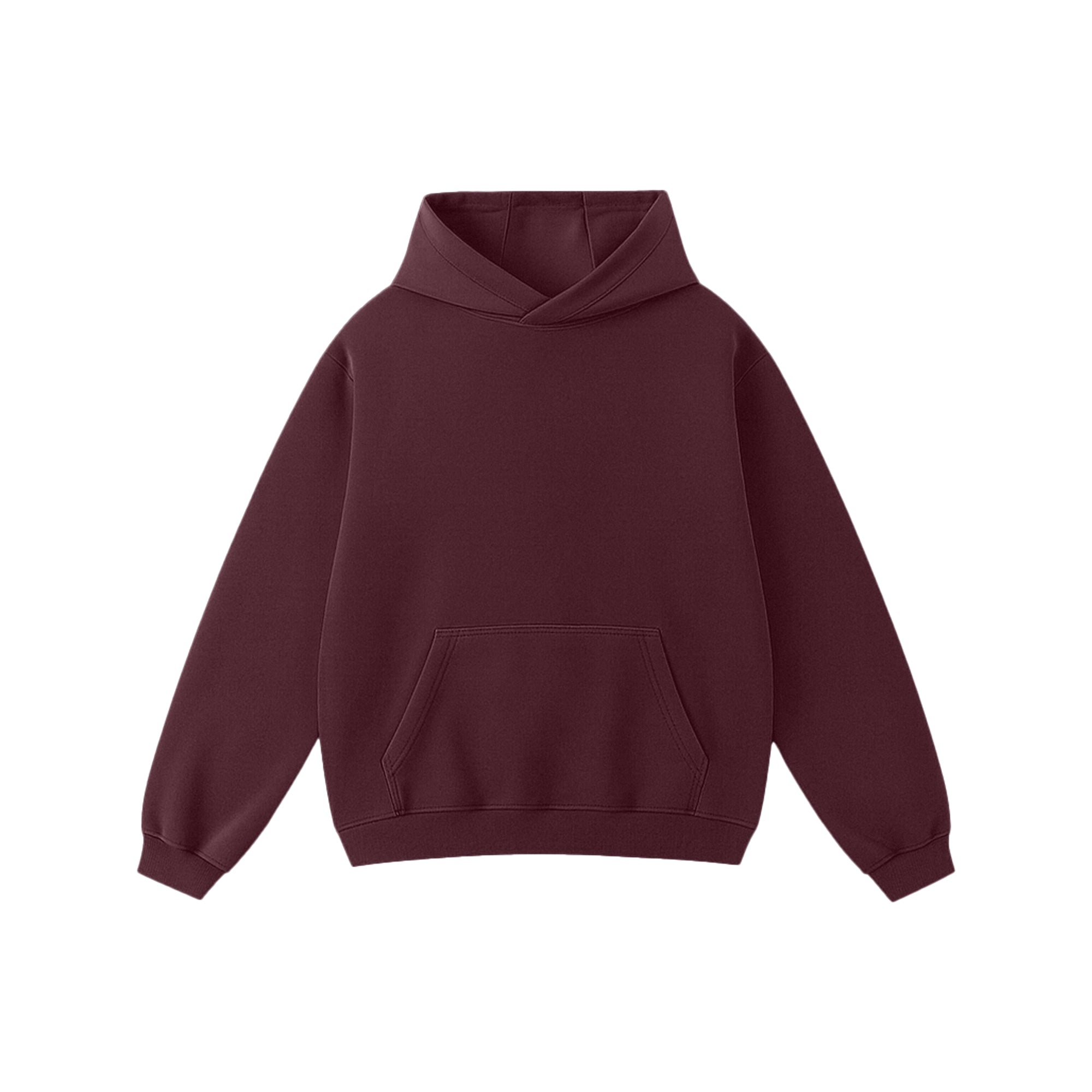 Wine Red Oversized Hoodie