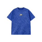 Blue Acid Wash Oversized Tee