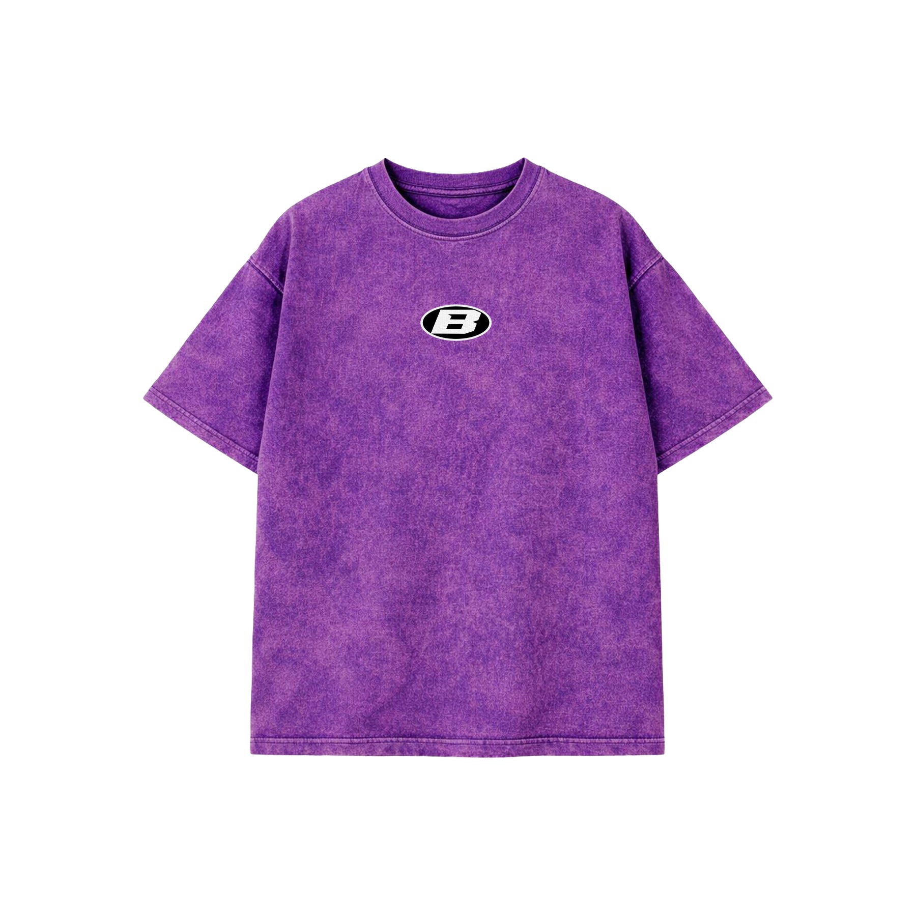 Purple Acid Wash Oversized Tee