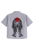 Grey Signal Oversized Shirt
