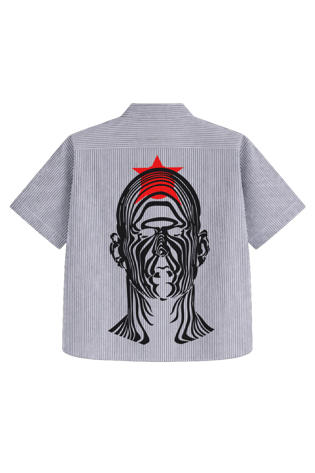 Grey Signal Oversized Shirt