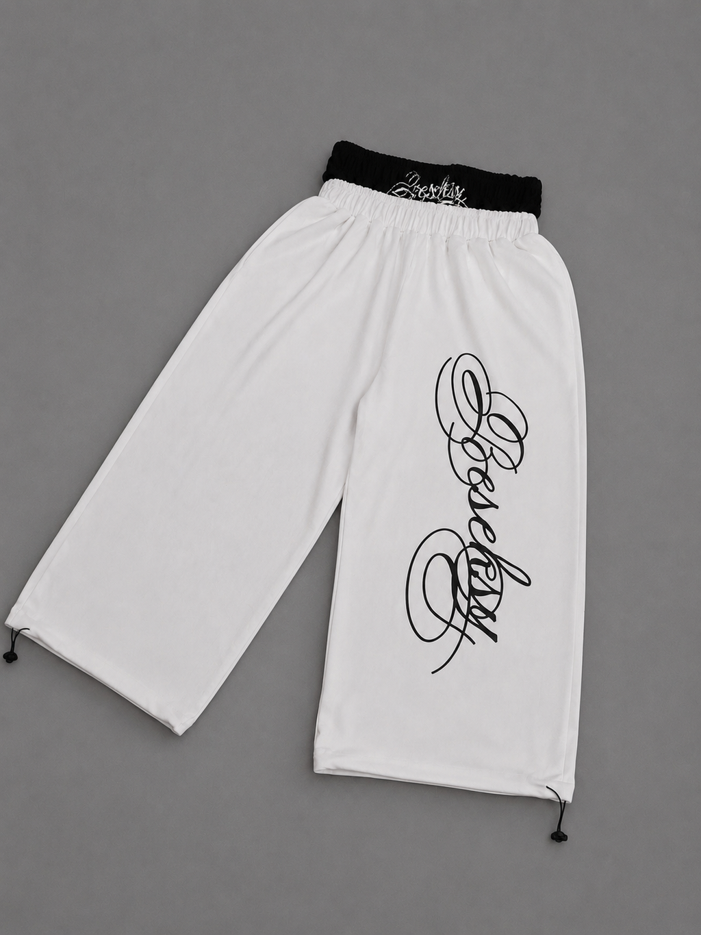 Scriptline White Baggy Pants