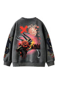 Guns N Roses Designed Oversized Sweatshirt
