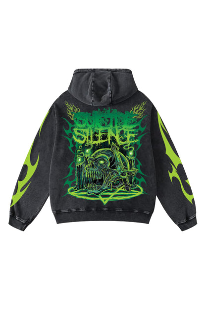 Suicide Silence Designed Oversized Hoodie