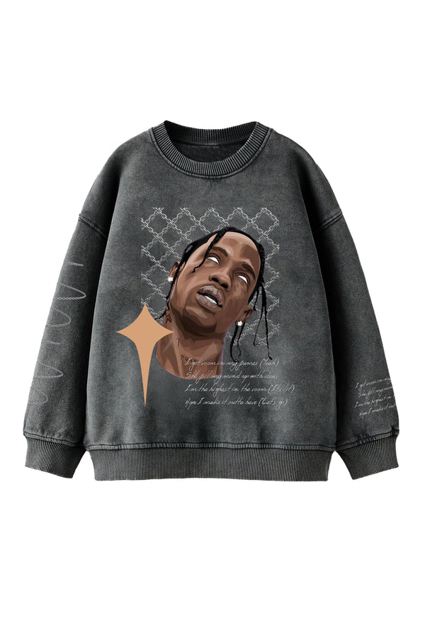 Travis Scott Designed Oversized Sweatshirt