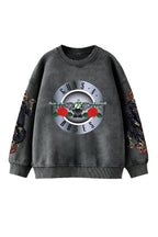 Guns N Roses Designed Oversized Sweatshirt