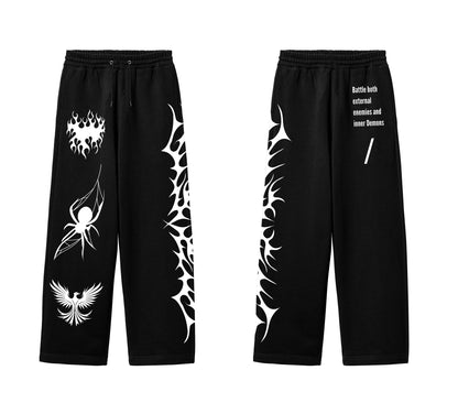 Demons Designed Oversized Pants