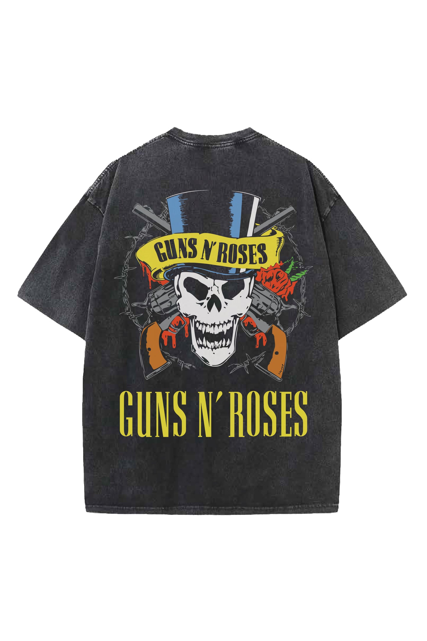 Guns N Roses Designed Vintage Oversized T-shirt