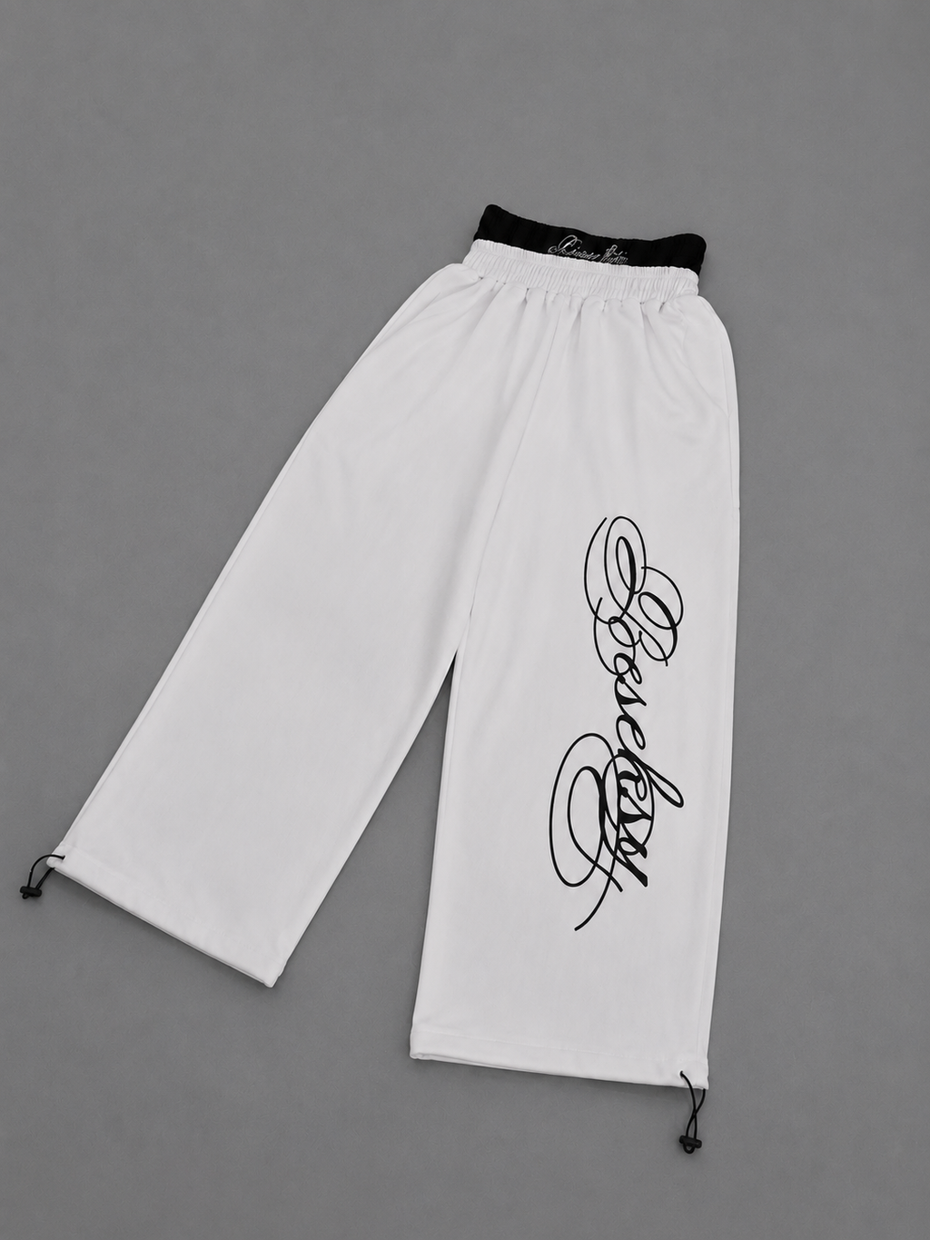 Scriptline White Baggy Pants