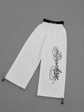 Scriptline White Baggy Pants