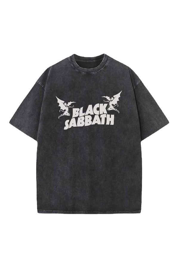 Black Sabbath Designed Vintage Oversized T-shirt