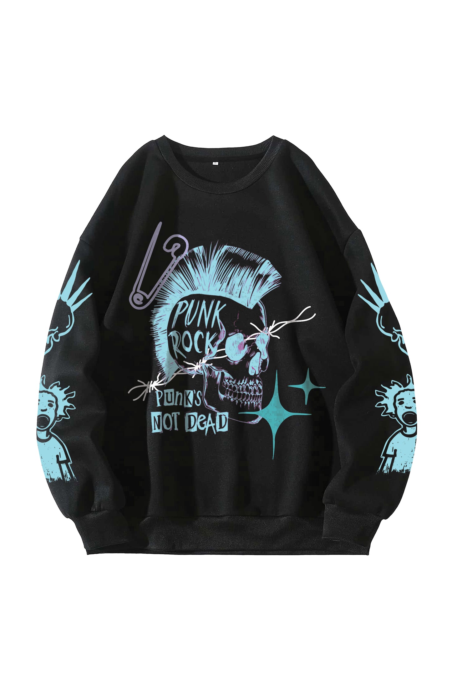 Sex Pistols Designed Oversized Sweatshirt