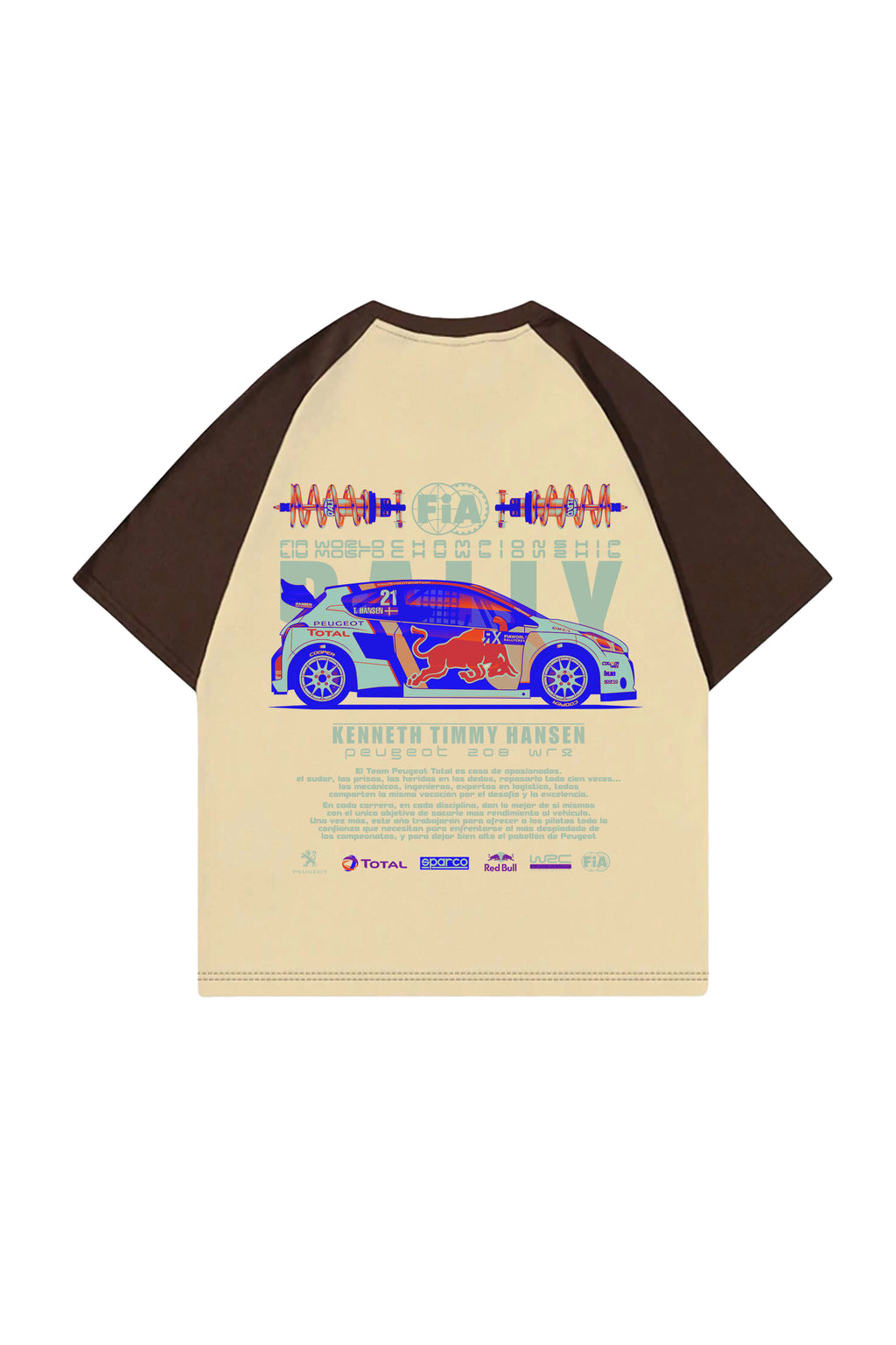 Peugeot 208 WRX Designed Drop Shoulder T-shirt