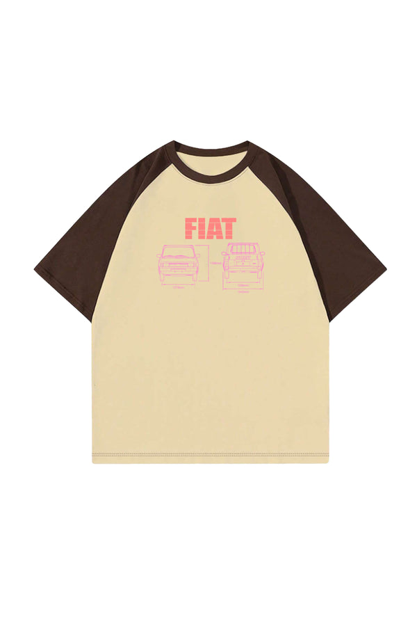 Fiat Classic 1980 Designed Drop Shoulder T-shirt