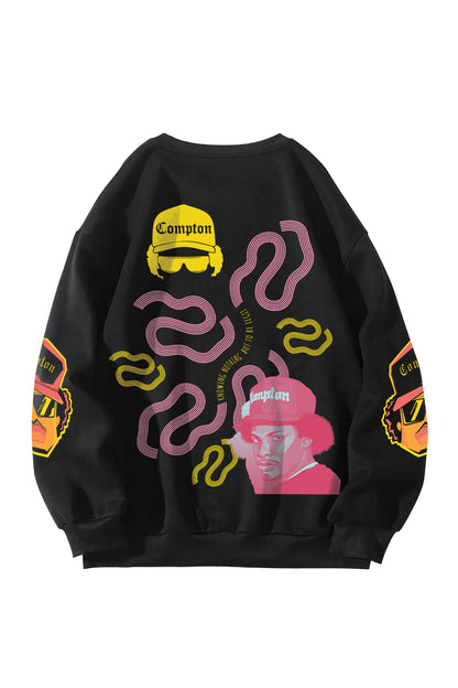 Eazy E Crompton Designed Oversized Sweatshirt