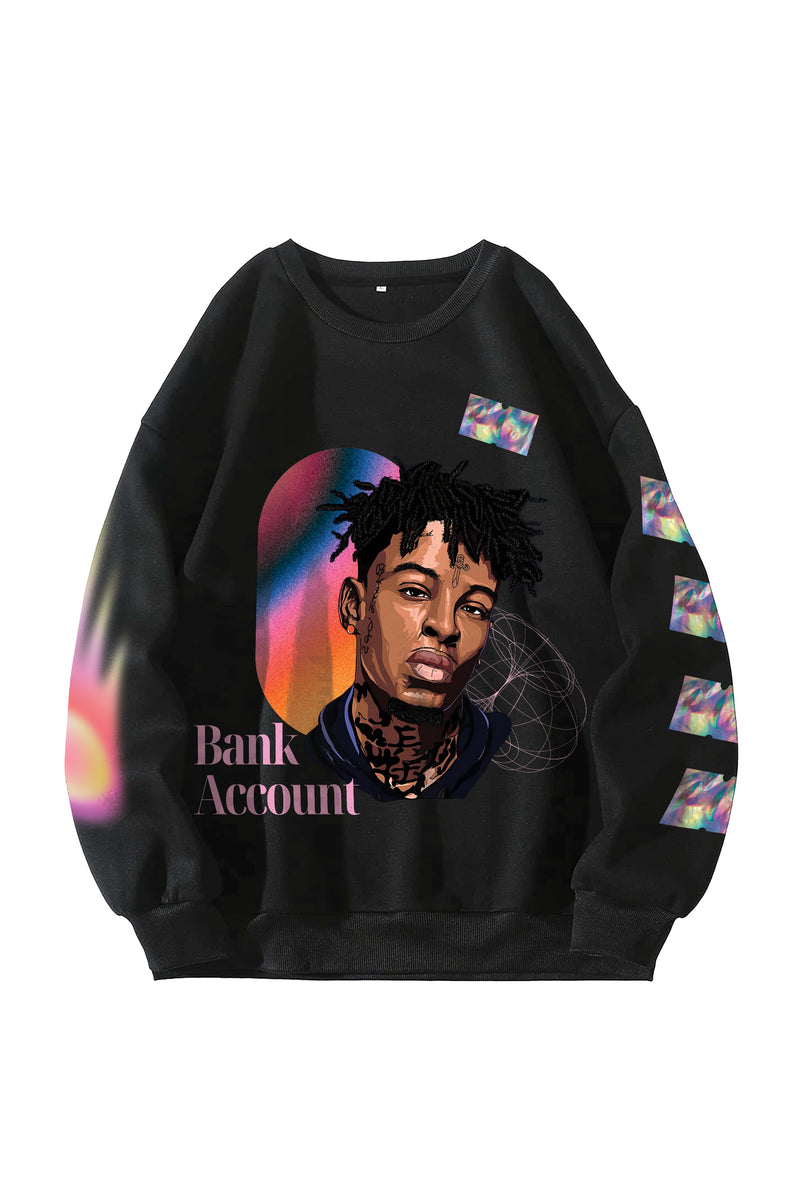 21 Savage Designed Oversized Sweatshirt