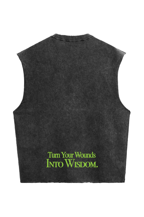 Wisdom Designed Vintage Oversized Vest