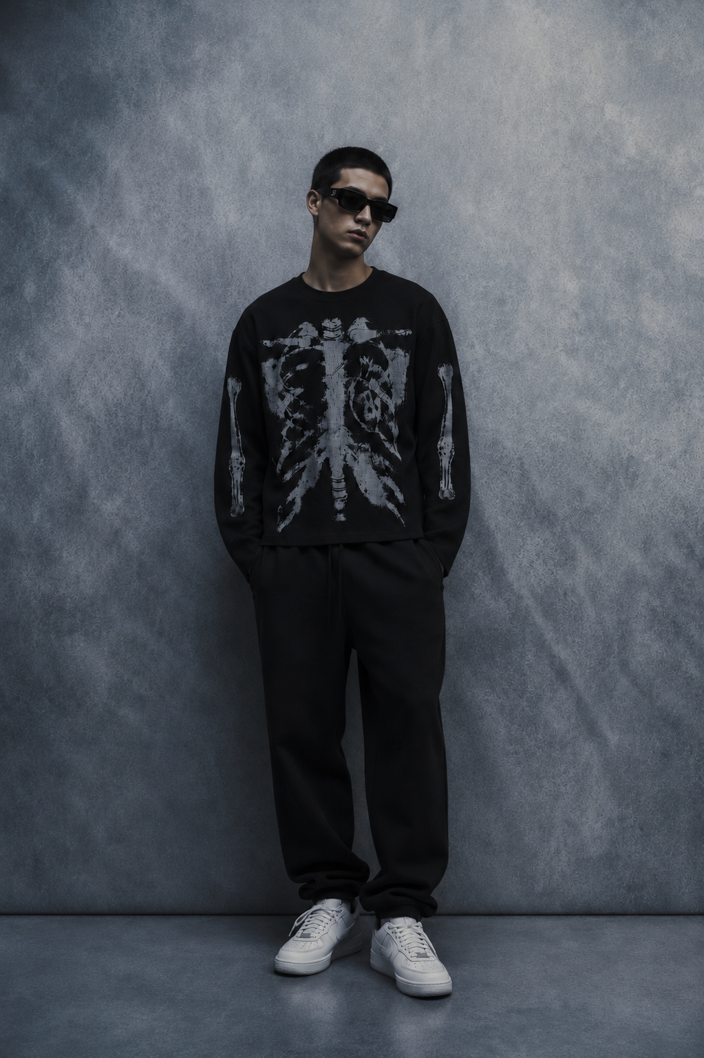 Skeletal State Waffle Tee