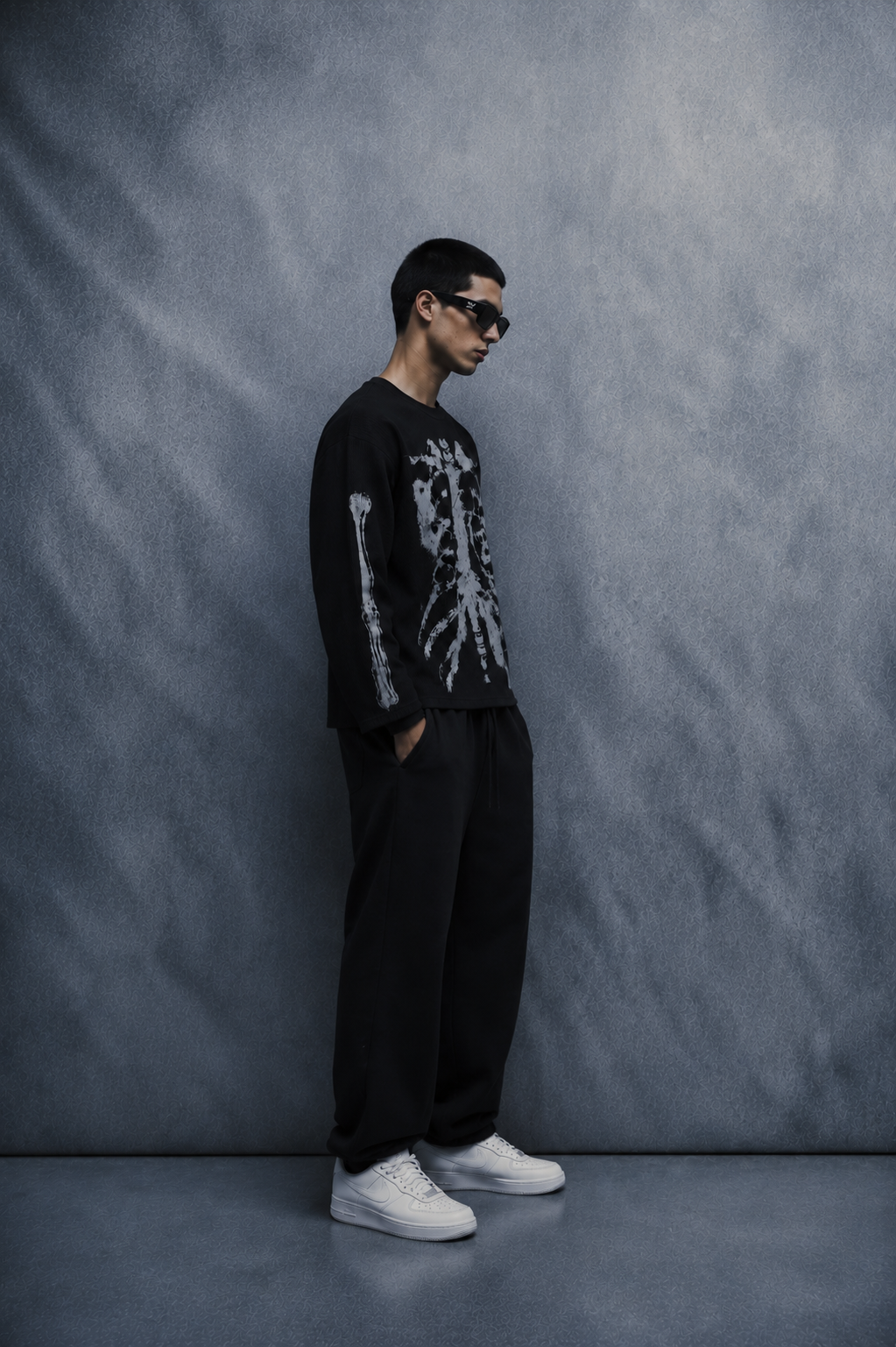 Skeletal State Waffle Tee