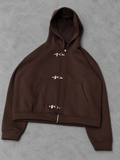 Brown Clasp Hoodie