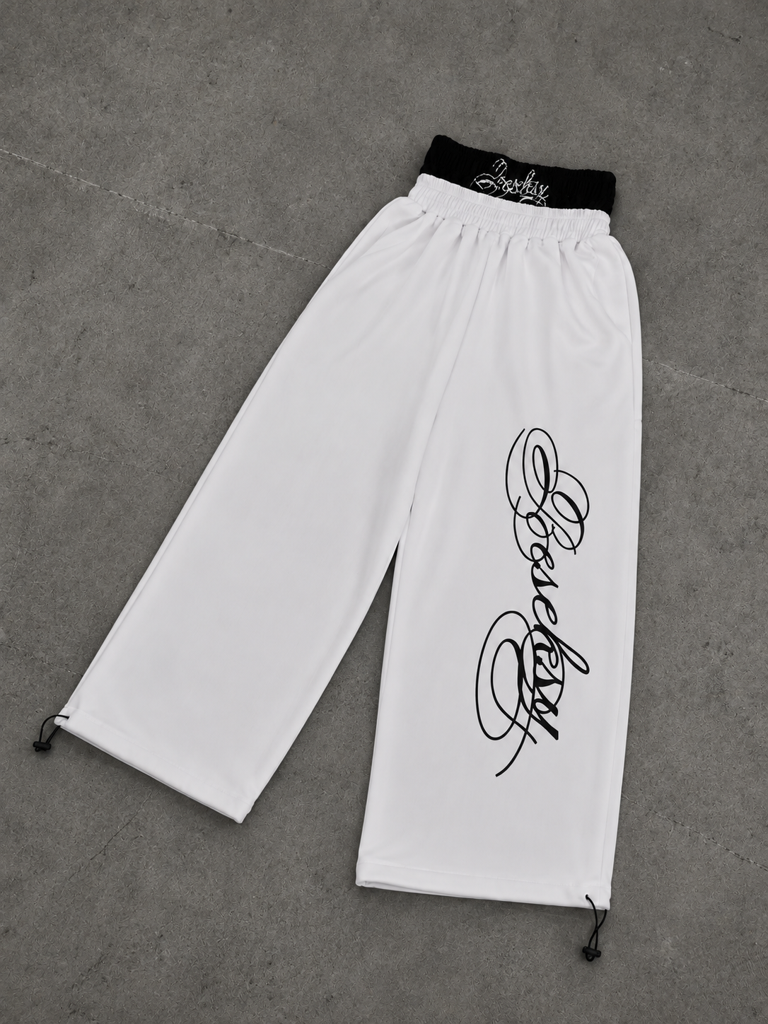 Scriptline White Baggy Pants