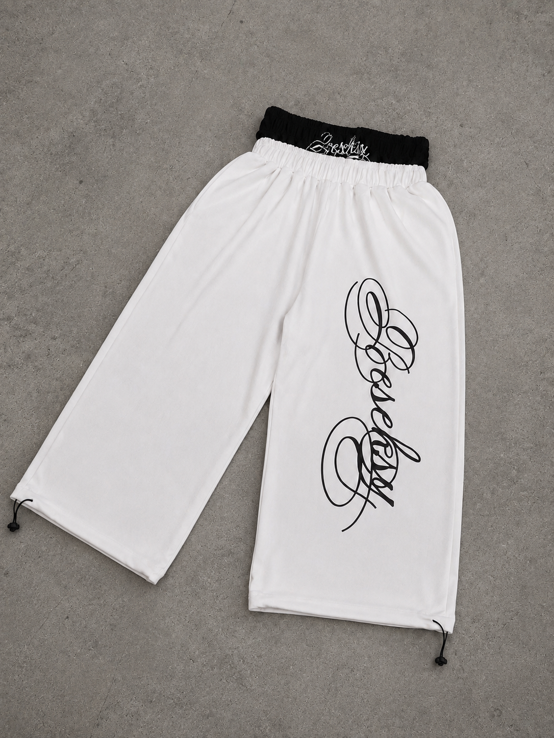 Scriptline White Baggy Pants