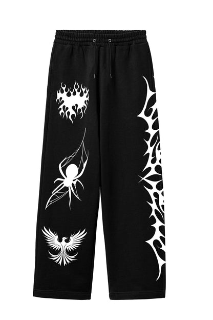 Demons Designed Oversized Pants