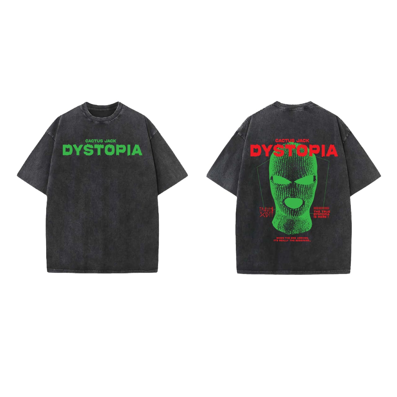 Dystopia Designed Vintage Oversized T-shirt