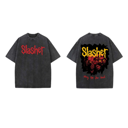 Slasher Designed Vintage Oversized T-shirt