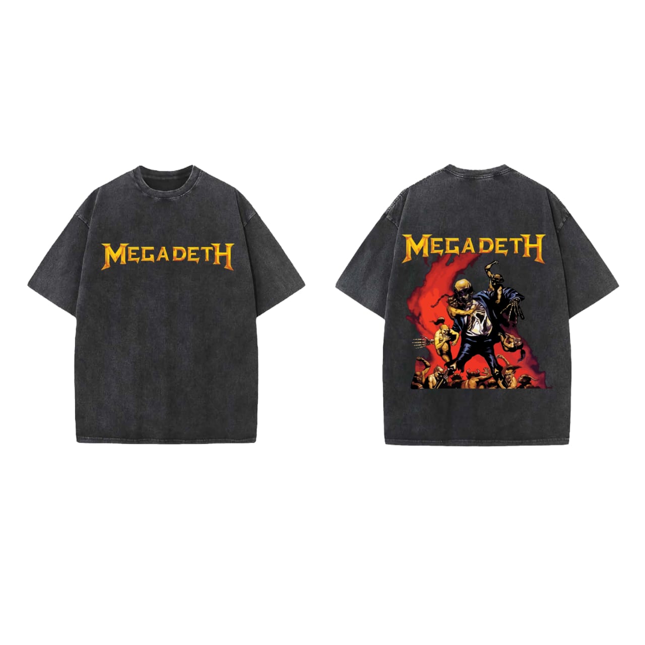 Megadeath Designed Vintage Oversized T-shirt