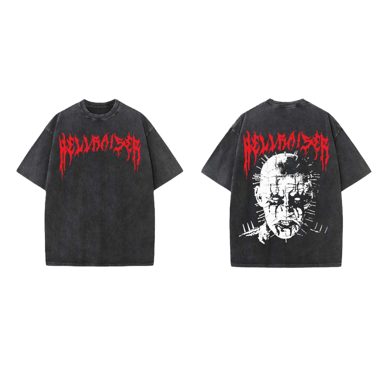 Hell Raiser Designed Vintage Oversized T-shirt