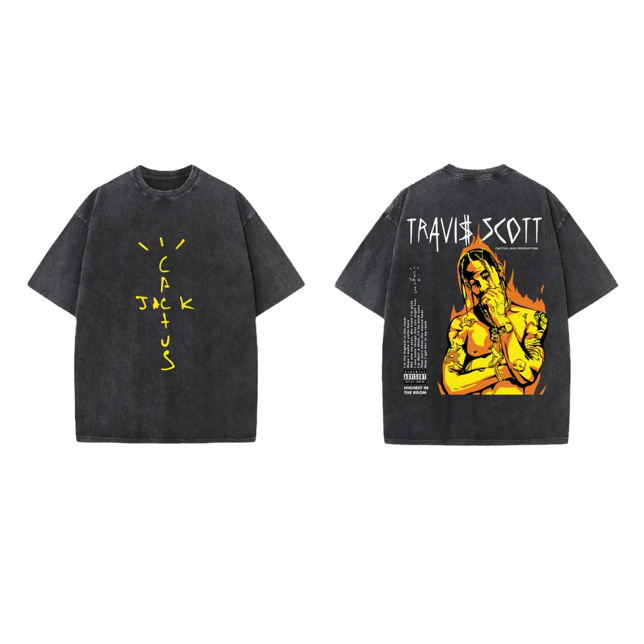 Travis Scott Cactus Jack Designed Vintage Oversized T-shirt