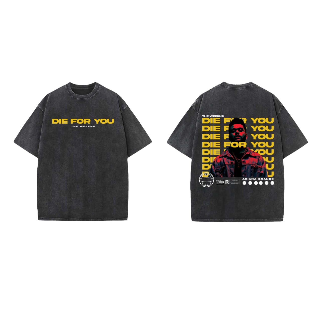 Die For You Designed Vintage Oversized T-shirt