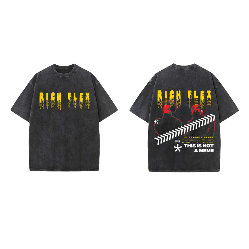 Rich Flex Designed Vintage Oversized T-shirt