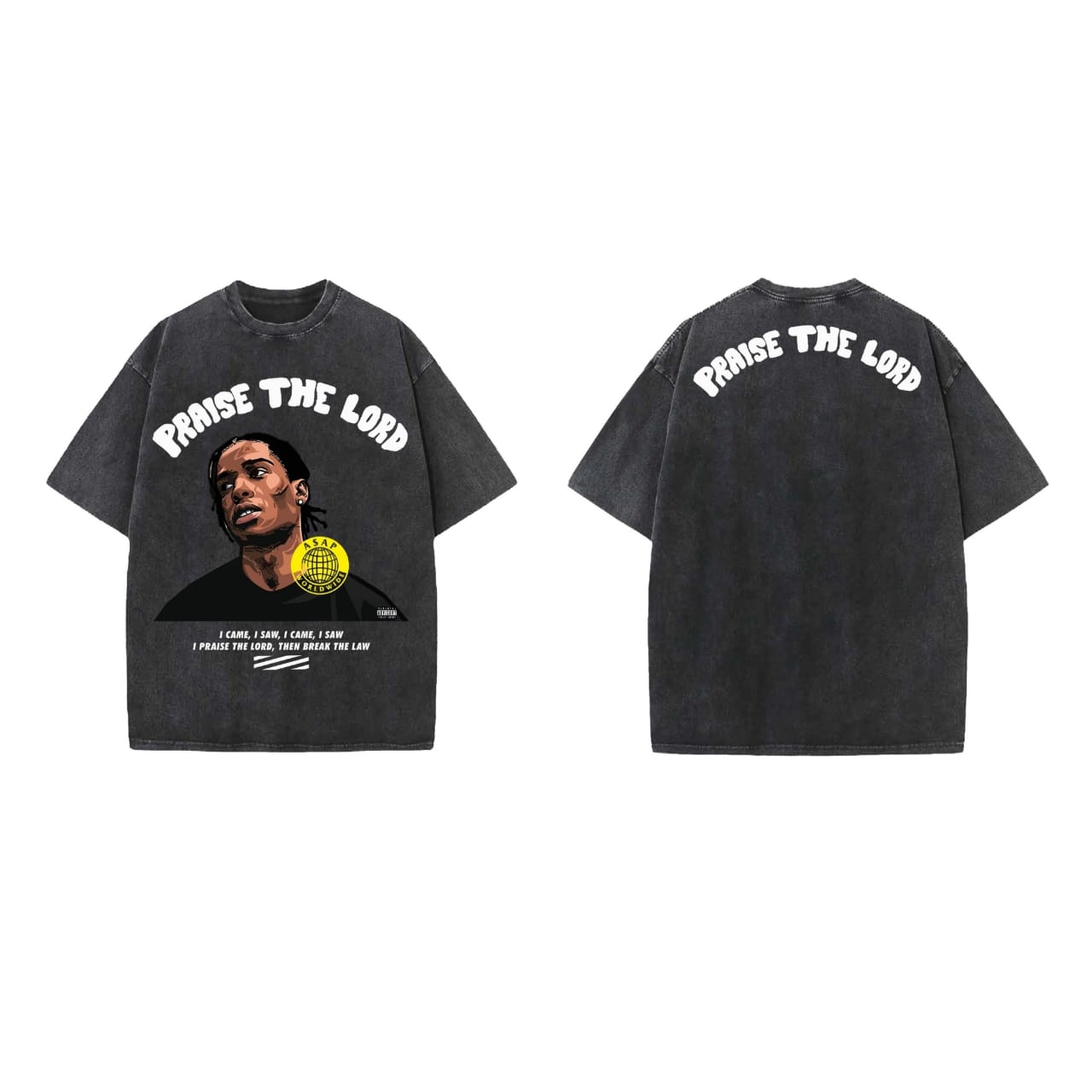 Praise The Lord Designed Vintage Oversized T-shirt