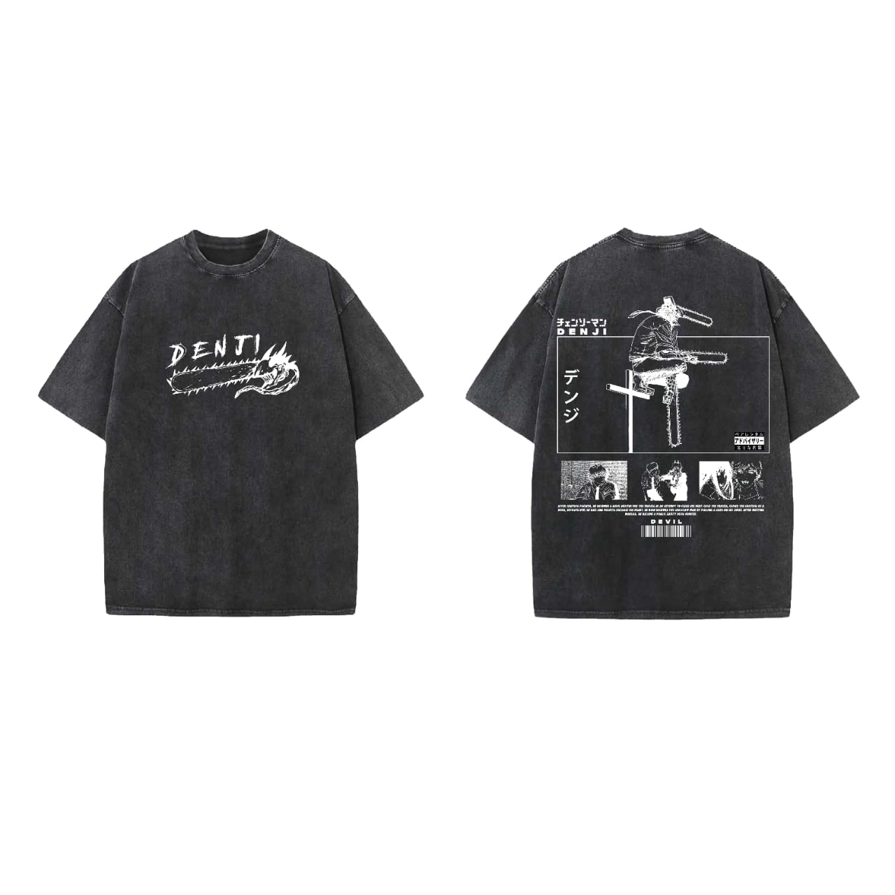 Denji Designed Vintage Oversized T-shirt